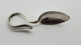 Curved Loop Handle Vtg Sterling Baby Spoon